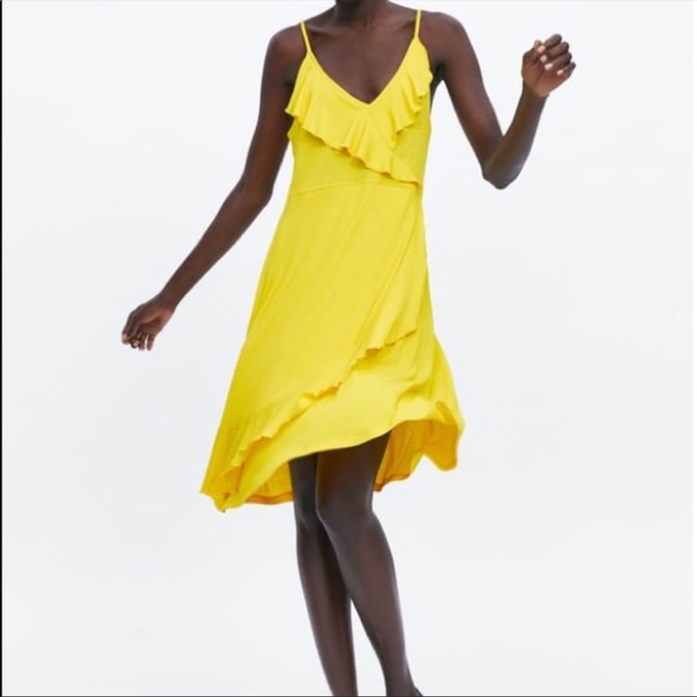 Zara ruffled dress